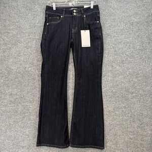 Telepatía Bootcut Jeans Women 11 Indigo Mid Rise Dark Wash Denim Flare Pants NEW